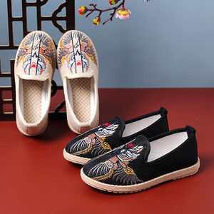 Beijing boys shoes children Chinese folk dance hanfu embroidered shoes national Hanfu Clothing handmade shoes ancient performance shoes