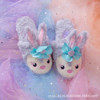 Japanese cute keep warm non-slip demi-season cartoon slippers indoor, footwear, with little bears