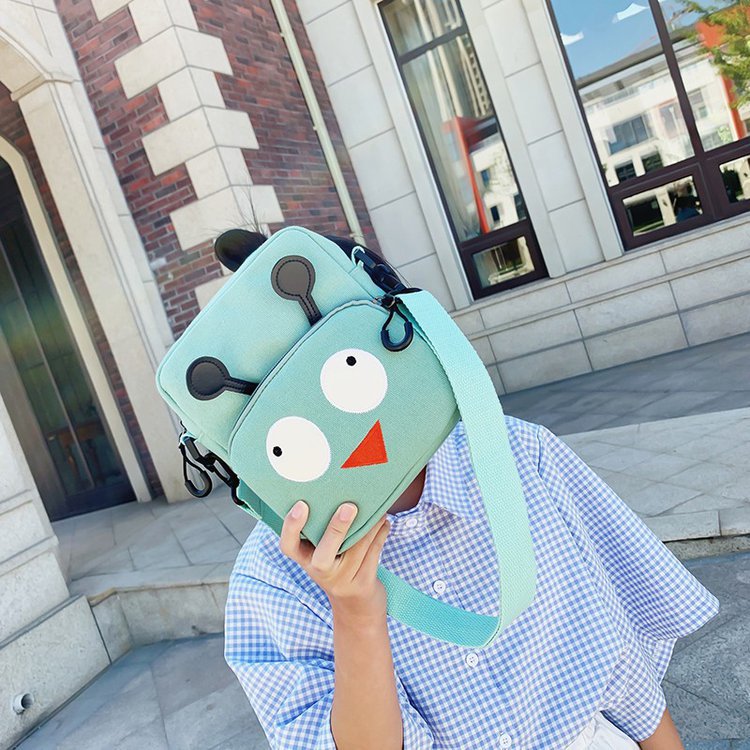 夏季新款帆布小包可爱卡通单肩包斜挎女包多功能耳机孔小包可定制|ru