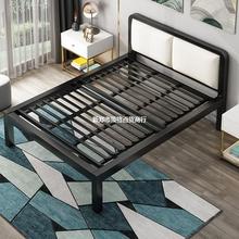 床現代簡約鐵藝床鐵床鐵架床雙人床1.8米單人床1.5米北歐公主床架