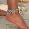Fashionable retro ankle bracelet heart-shaped, European style