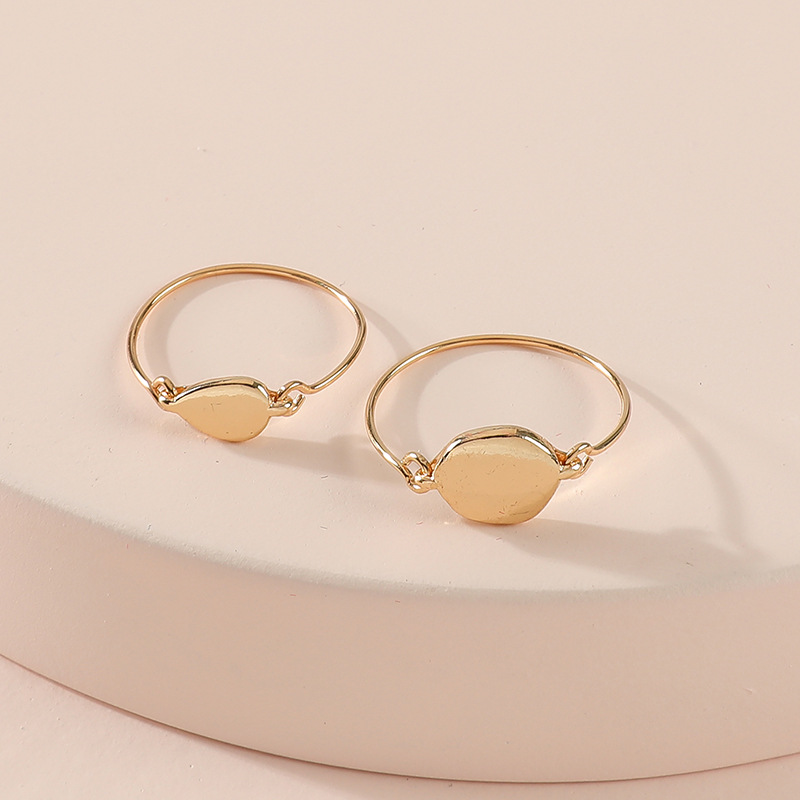 Fashion Alloy Rings 2-piece Set display picture 3