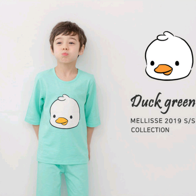 新款韩国儿童内衣童家居服宝宝内衣七分超薄套装家居服melli