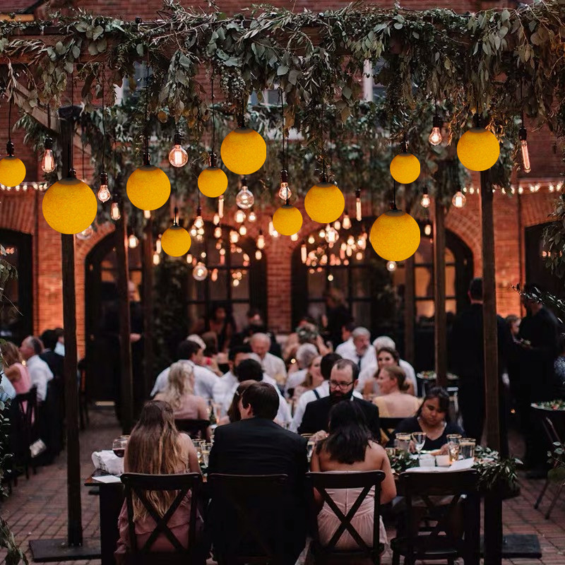 Cross-border outdoor led rice ball hanging tree lamp, crystal spherical shape, kindergarten street lighting landscape decoration detail image 2