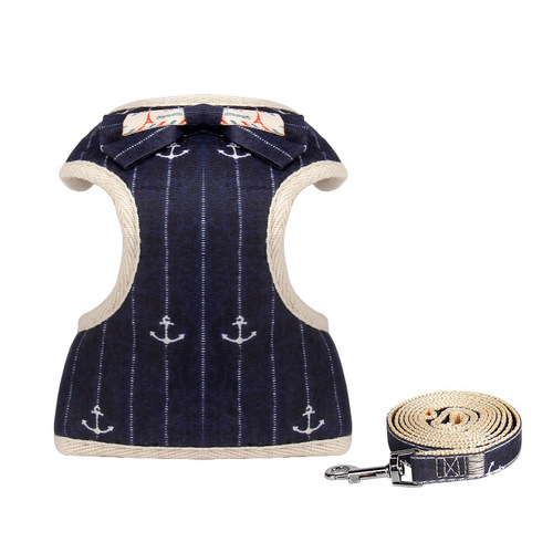 Vest-type dog leash Teddy Corgi Bichon French Dou small and medium-sized dog harness dog walking rope chain supplies