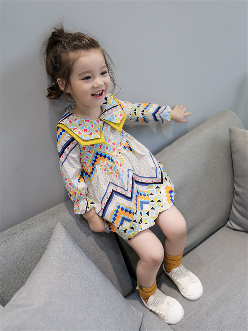 Ethnic Doll Collar Floral Dress