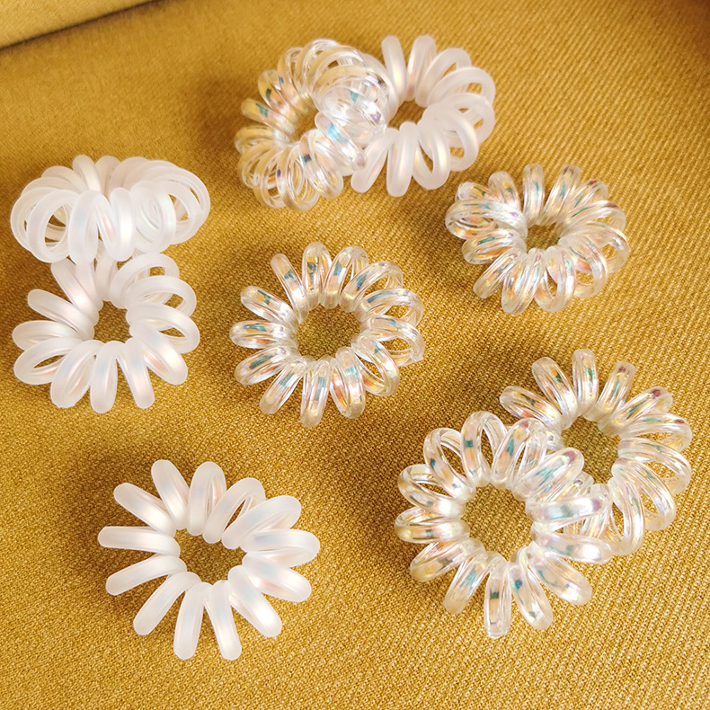 Korean Simple  Phone Line Seamless Disc Hair Scrunchies Wholesale Nihaojewelry display picture 2