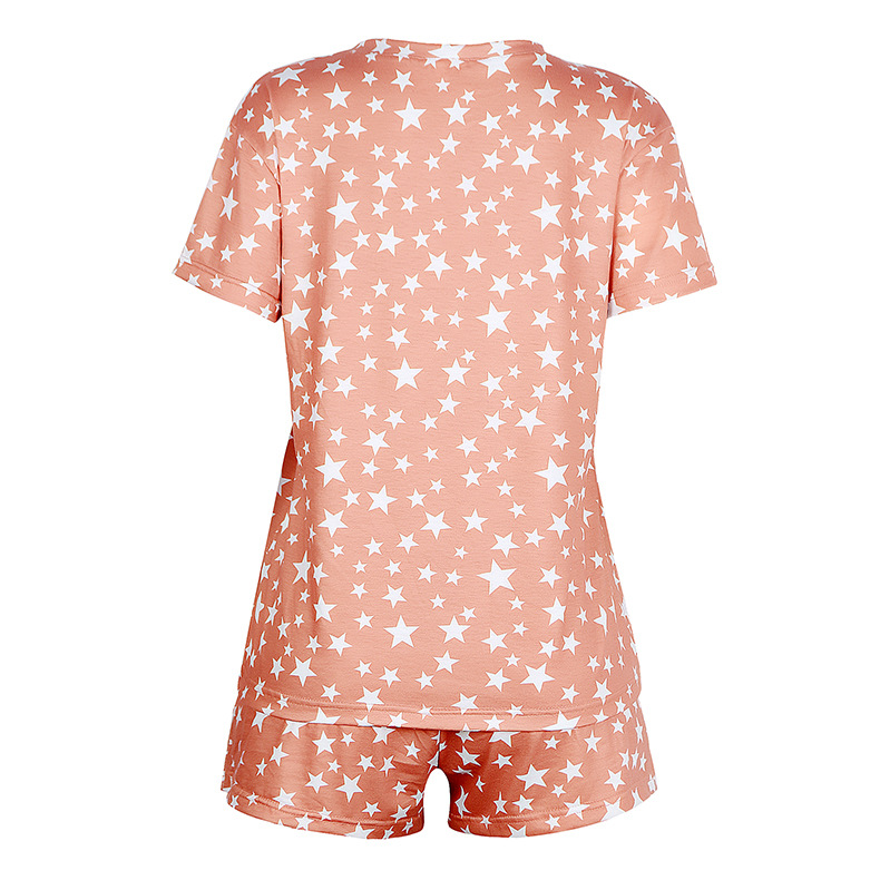 summer new hot print pajamas two-piece home service suit NSKX6241