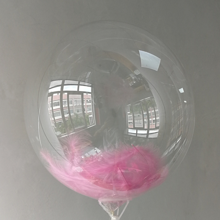 Transparent crystal glitter bobo balloon...