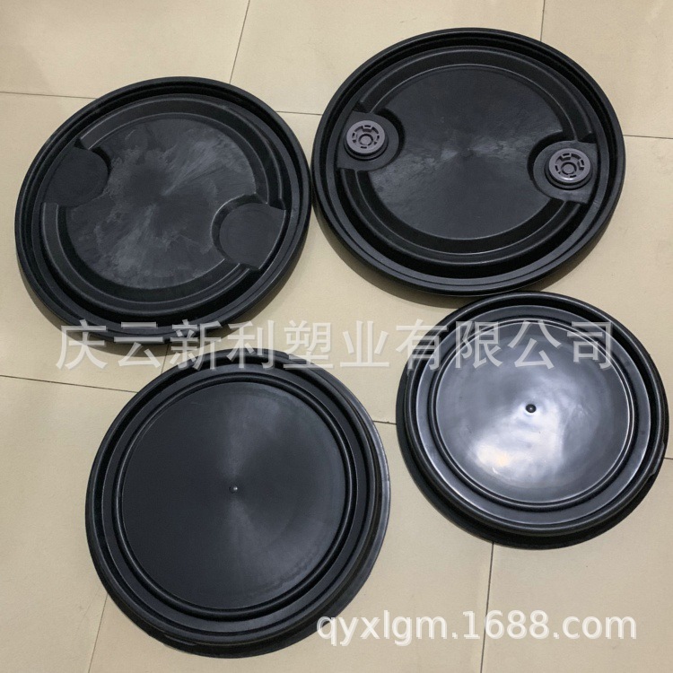 包箍桶盖子 黑色塑料桶盖子 桶盖 化工桶盖 法兰桶盖适用于200L等