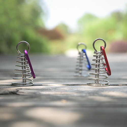 Outdoor camping tent rope buckle canopy pallet fixing nail aluminum alloy steel wire spring hook accessories hot sale in Korea