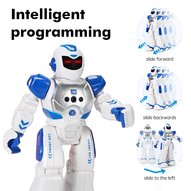 Mechanical War Police Early Education Intelligent Robot Exclusive for Cross-Border Electric Singing Infrared Induction Children's Remote Control Toy