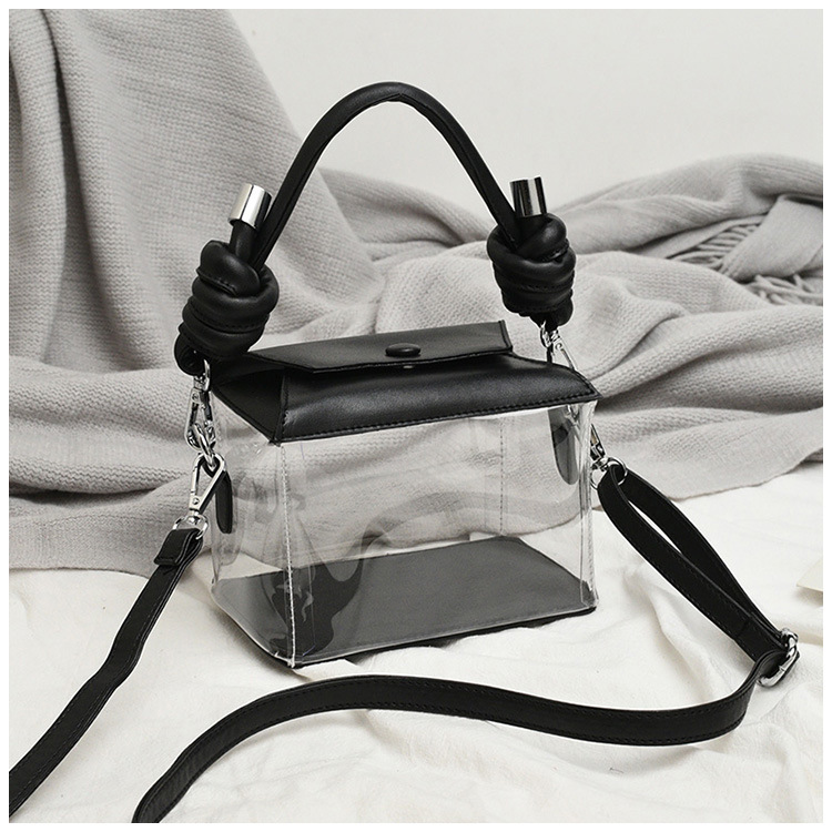 Transparent  New Fashion Girl Jelly Bag Portable Messenger Beach Bag Wholesale display picture 13