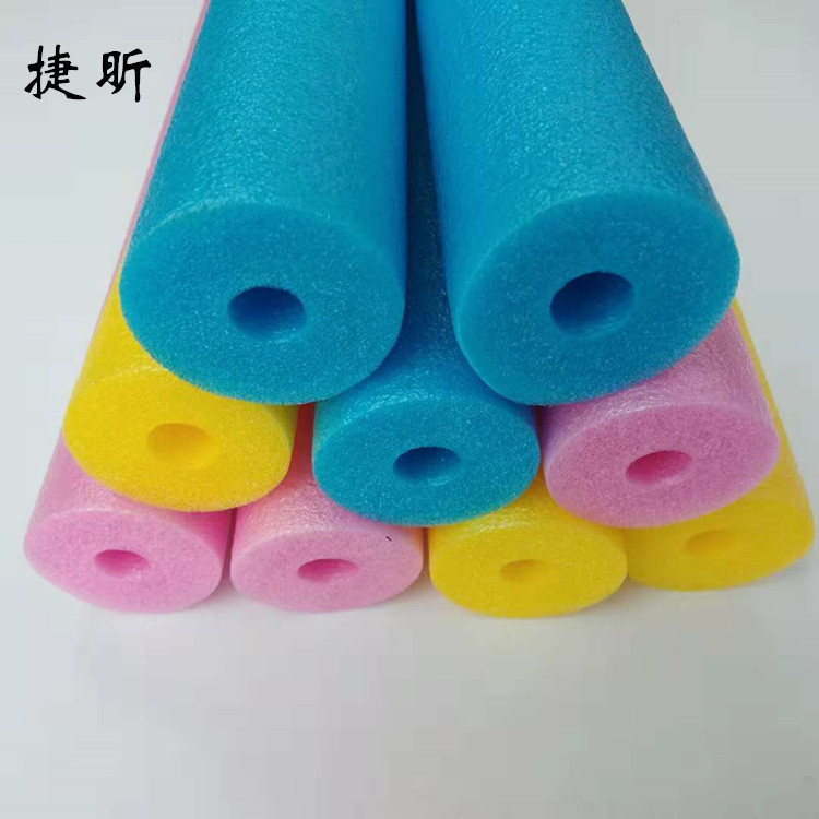 生产彩色60x20mm健身器材保护套管 水上乐园浮力珍珠棉泡沫棒