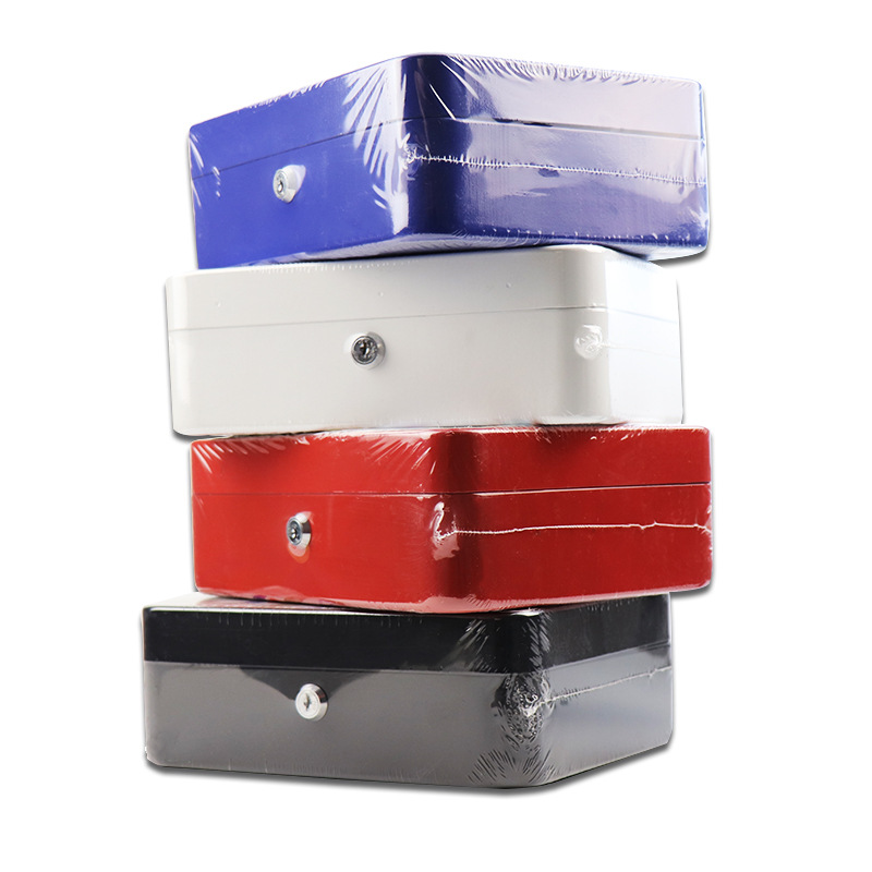 Llave portátil de acero caja de efectivo caja de monedas caja de almacenamiento de joyas