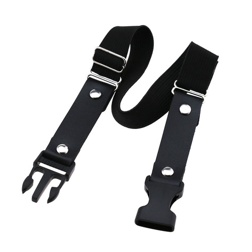 Gothic punk creative high elastic plastic buckle garter belt simple personalized PU leather adjustable thigh ring