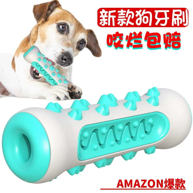 Товары для домашних животных Amazon Dog Toy Шлифовальная палочка Устойчивая к укусам Чистка костей Игрушка для собак Зубная щетка Резинка