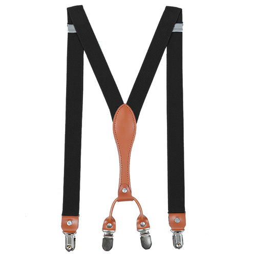Adult 4 clip shoulder suspender belt for pants England style multi-color optional unisex suspender clip man straps stripe wave for man