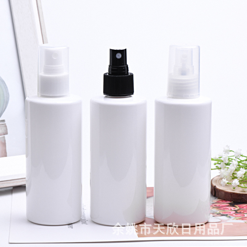 200ML毫升白色平肩喷雾瓶透明防尘全罩喷头化妆水分装瓶子PET包材