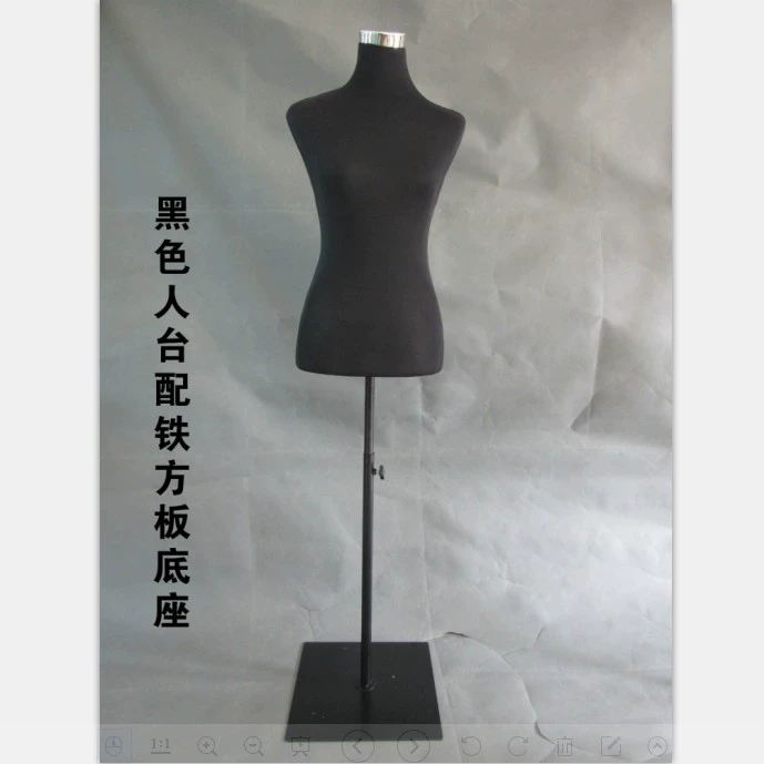 Renwa's three -dimensional tailoring female tool accessories Half -body model props can be performed on clothing display shelves