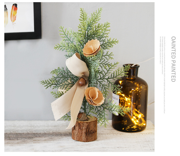 Christmas Mini Tree Decoration Desktop Atmosphere Decoration Potted Christmas Tree display picture 4