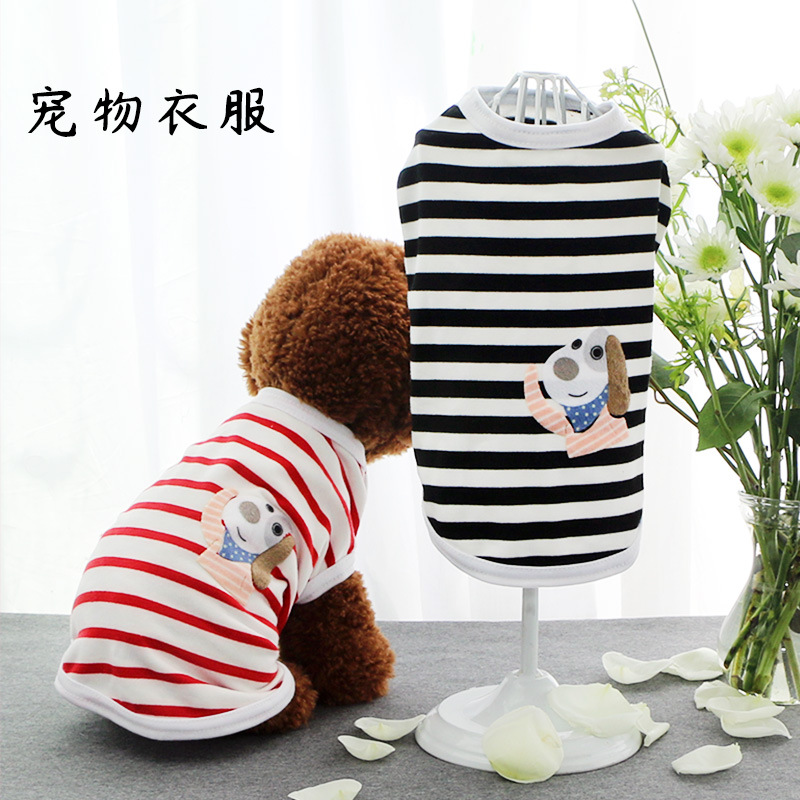 new pattern Spring and summer Dogs Manufactor Direct selling Teddy T-shirts vest pet clothes Thin section ventilation clothes leisure time Clothes & Accessories