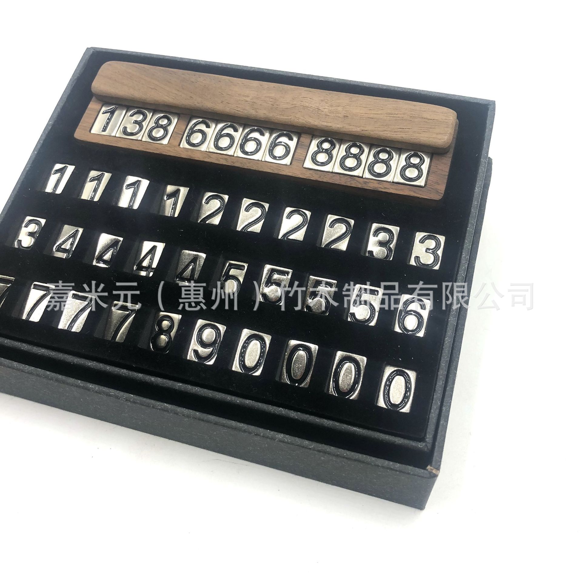 direct deal Walnut Hidden number Temporary Stop sign Norway dock plates automobile Decoration customized