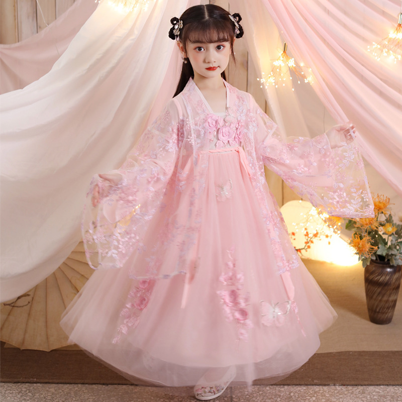 Children Chinese Hanfu fairy dress 