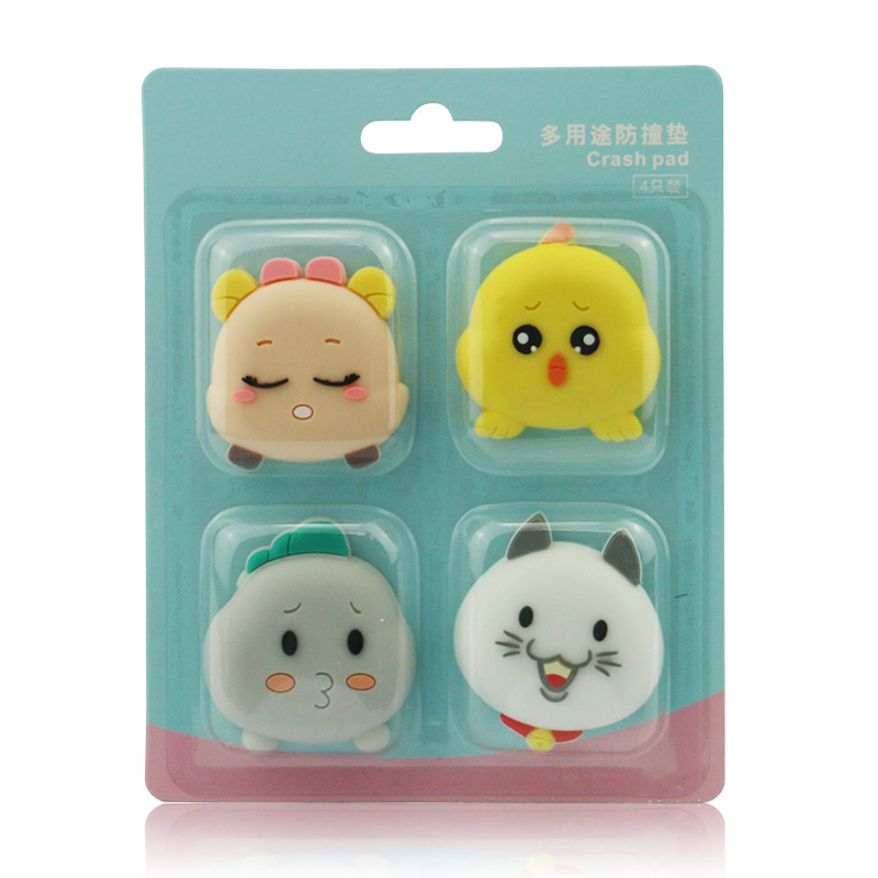 卡通创意门把手防撞垫墙贴门后磕碰贴家用静音加厚软胶PVC保护贴|ru