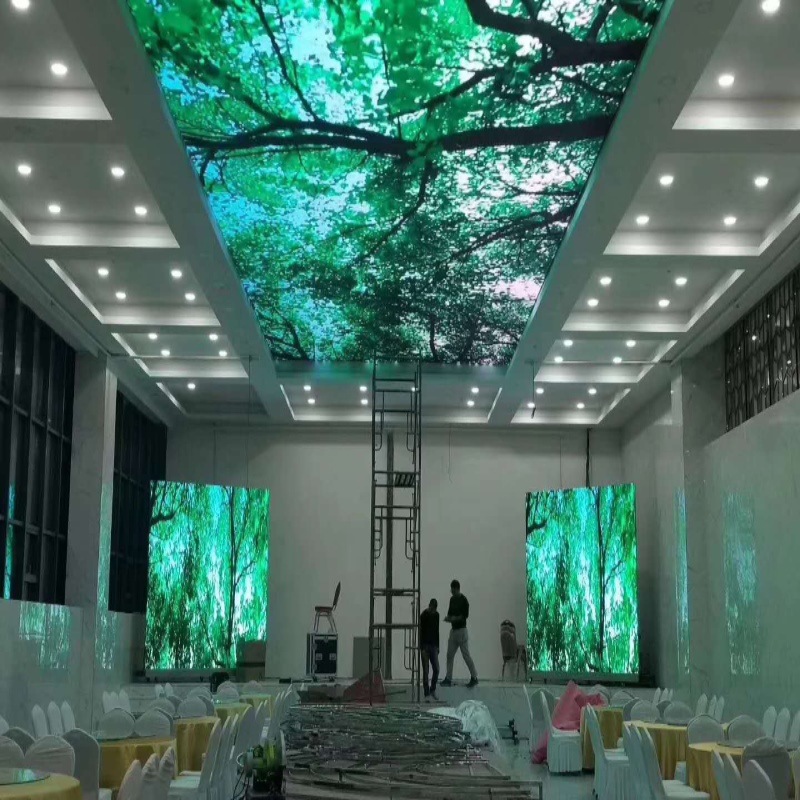 Atrium led display Dynamic ceiling LED Screen Lifting Full color Electronic screen Indoor HD led Pannel