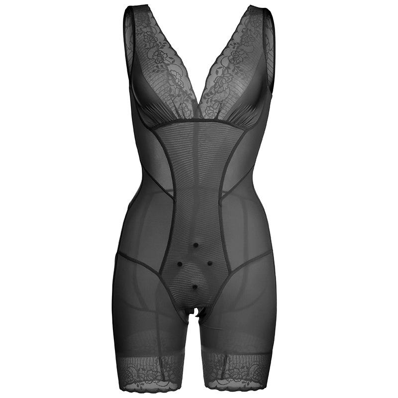 Ropa interior de modelado de cuerpo de una pieza en forma de V, corsé de abdomen en forma de V, ropa de modelado de una pieza posparto, corsé sin costuras para mujer