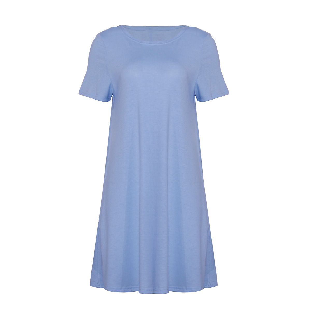Women Clothing Summer Short Sleeve Pocket Dress 13 Women Clothing Summer Short Sleeve Pocket Dress