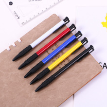 油笔原子0.7头油性笔简易便宜开单笔彩杆按动蓝2001圆珠笔广告笔