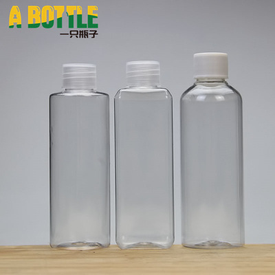 货源100ml塑料瓶 透明塑料旋盖瓶 PET分装瓶细长小药瓶带盖液体瓶批发