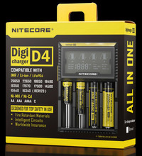 NITECORE奈特科爾D4 18650 4槽智能充電器 鎳氫/鋰離子電池充電器