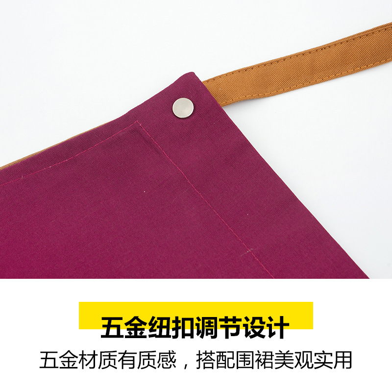 Delantal imprimible impresión del logotipo supermercado hogar cocina a prueba de aceite moda hombres y mujeres leche té restaurante mono