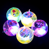 Bouncy ball with rope for jumping, flashing cartoon toy