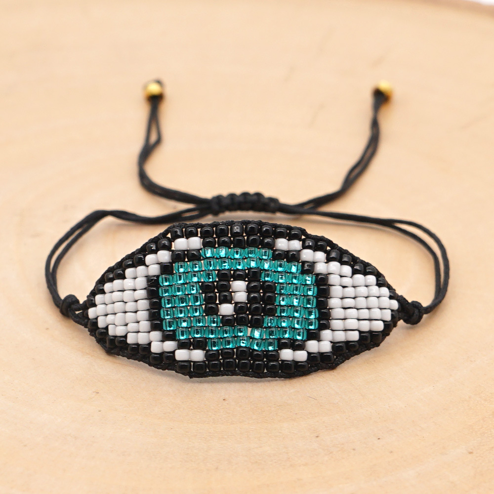 Halloween Devil Eyes Ethnic Style Mgb Rice Beads Hand-woven Bracelet display picture 7