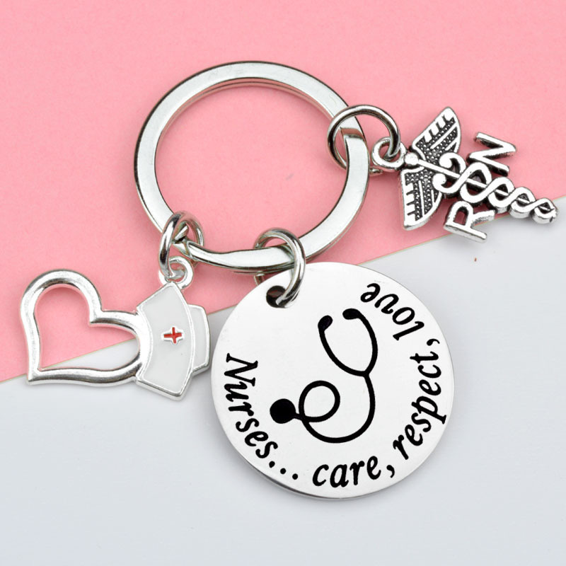 Fashion Nurses' Day Gift Nurses Stainless Steel Keychain display picture 1