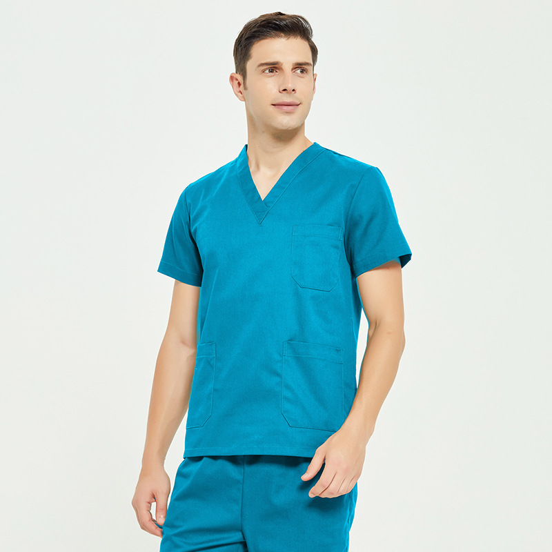 男湖蓝 短袖（纯棉）