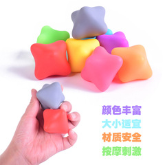 Hexagonal silicone gripper ball, play ball, rehabilitation gripper, leisure finger ball, hexagonal massage ball, elderly finger strength ball