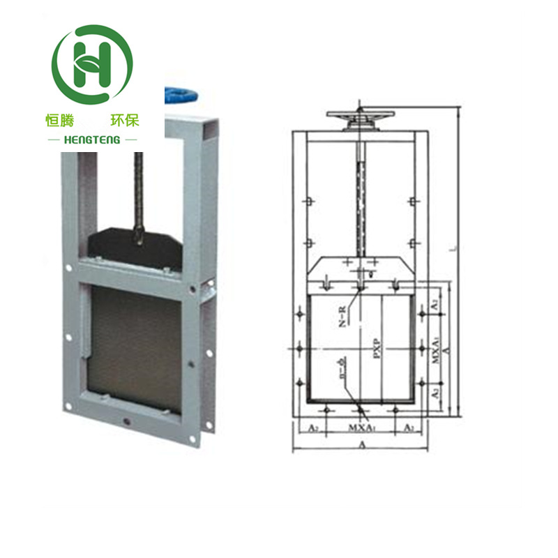 手动插板卸灰阀200200闸板门304 316L不锈钢平板闸阀风管闸板阀门