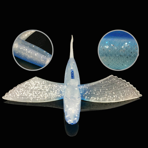 Factory direct sales Lua flying fish sea fishing soft bait tuna Lua fishing bait 17cm 21cm big wing fish airplane fish