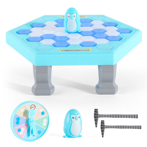 Save Penguin Ice Breaker Wall Demolition Toy Penguin Desktop Parent-Child Game Interactive Educational Toy Knock Penguin