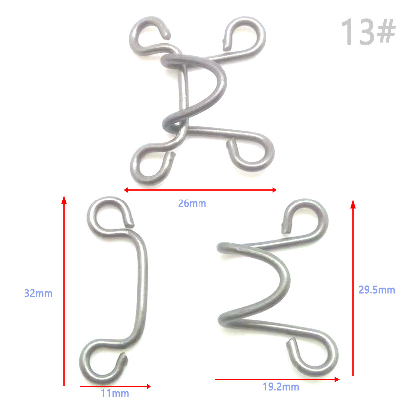 风纪扣 13#金属防锈大号外套内衣隐形缝线裤钩乌绳扣对扣搭扣