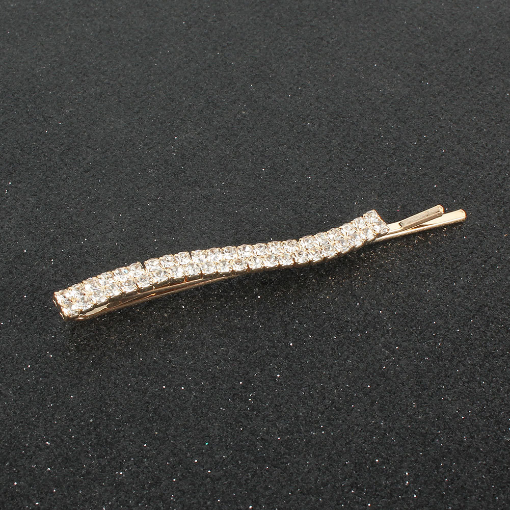 Retro Alloy Diamond-studded Clip Headwear Fashion All-match Rhinestone Hairpin Wholesale Nihaojewelry display picture 5