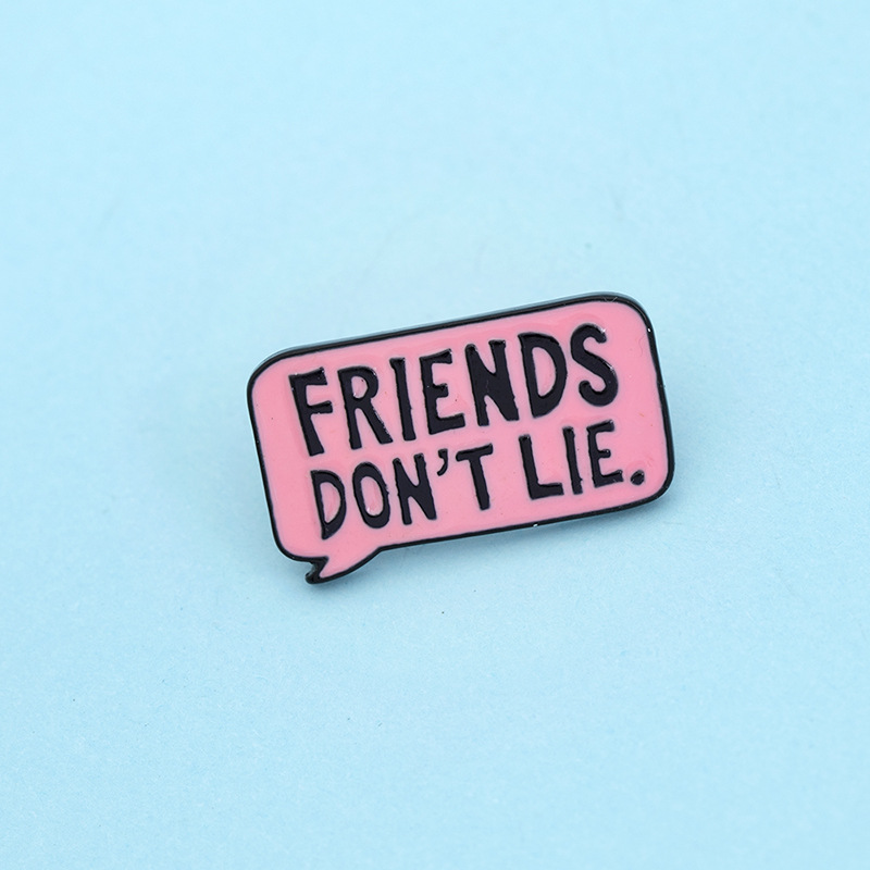 Creative Please Donot Talk To Me Slogan Billboard Brooch display picture 6