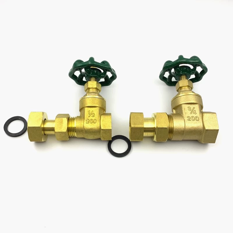 Yuhuan Yuhao медный клапан латунный счетчик воды задвижка манометр передний клапан оптовая продажа с фабрики