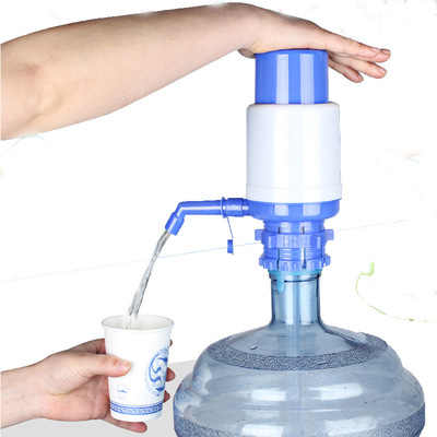 mineral water Suction device Water bucket Water heater Barreled water Sheung Shui Pumping device Hand pressure Water dispenser Bluish white