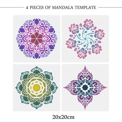 Cross-border Mandala Tool 36-Piece Set Drawing Template Wall Painting Stencil Color Palette Round Embellishment Sticks Diamond Point Pen